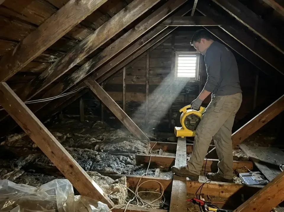 attic-water-damage-drying-proc-007 — frequently asked questions, Emergency Water Extraction & 24/7 Flood Response in Maryvil…